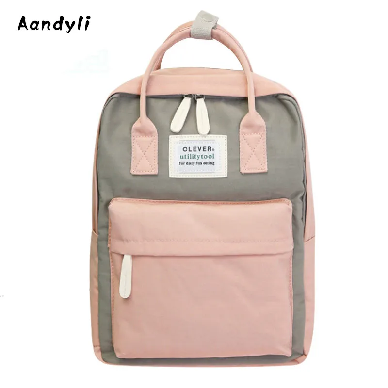 

2018 Women Backpack School Bag for Teenagers College Canvas Female Bagpack 15inch Laptop Back Packs Bolsas Mochila