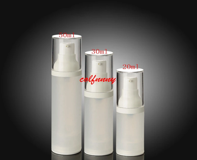 

500 шт./лот быстрая Доставка 20 мл 30 мл 50 мл пустые пластиковые ПЭТ бутылки матовый Тонер Лосьон-скраб вакуумный безвоздушный насос бутылка для путешествий