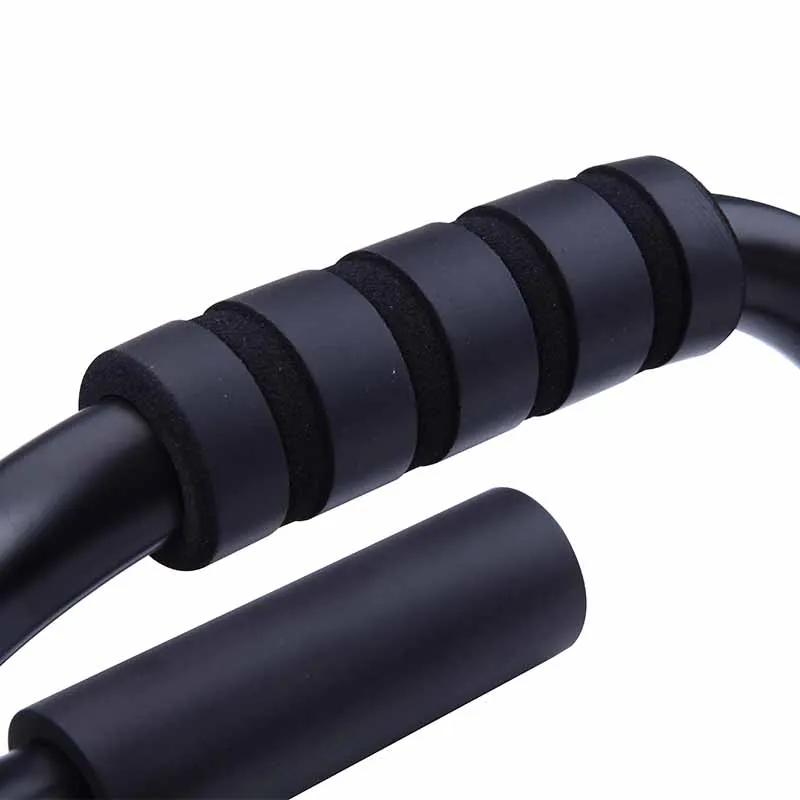 Push up bar Folding push up board Push up board Push up stand S-shaped Push Ups Stand Home Fitness Equipment Pectoral Muscle Training Device Push Up Support Equipment Body Black
