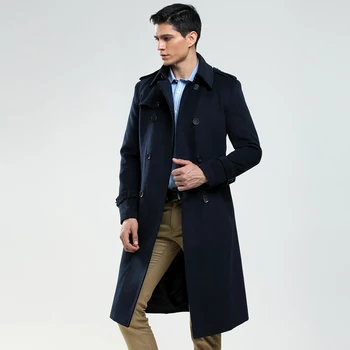 

new Woolen Coat Mens Fall/winter Business Casual Cashmere Overcoat Customized Big Size Wool Jacket Top Quality Pea Coat 5XL