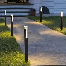 Водонепроницаемый светодиодный светильник для газона 10 Вт COB в форме столба, уличный Ландшафтный садовый светильник, светильник для украшения двора виллы