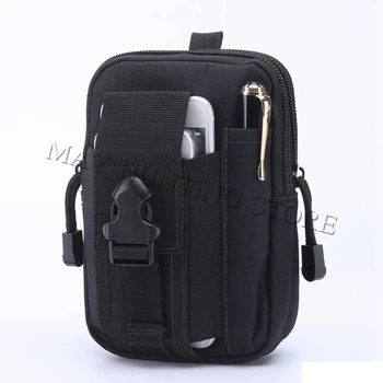 

Hunting Tactical Phone Pouch Holster Airsoft Hip Nylon Waist Belt Clip Bag Wallet Gadget Pouch Tool Dump Drop Multifunction Bag
