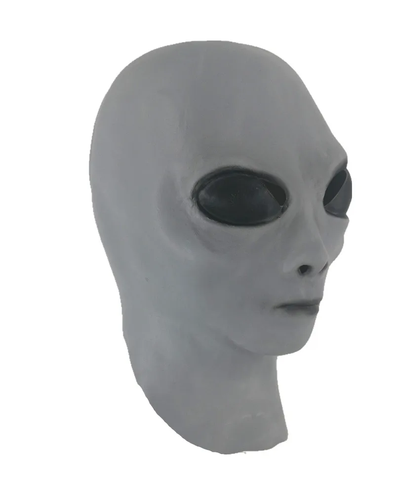 Hallwoeen вечерние Наряжаться свечение серый Alien маска вечерние в стиле «хип-хоп» маска для лица