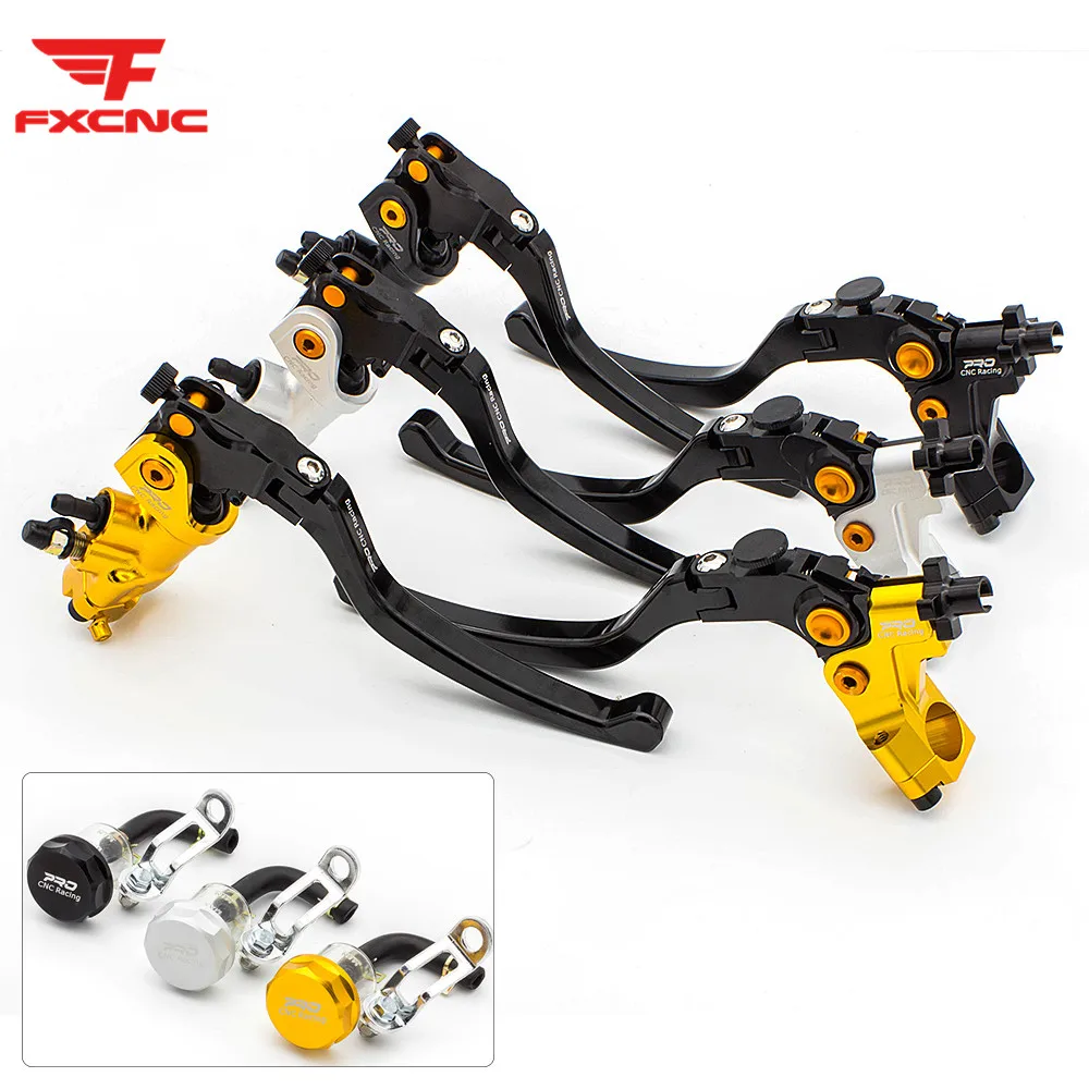 

Foldable Motorcycle Master Cylinder Reservoir Hydraulic Brake Cable Clutch Levers For Honda Kawasaki Ducati Yamaha Suzuki KTM