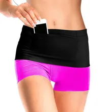 Elastic Running Belt Fitness Waist Belt Travel Money Storage Belt With Multi Pockets for All Size Mobile Phone Passport FreeShip