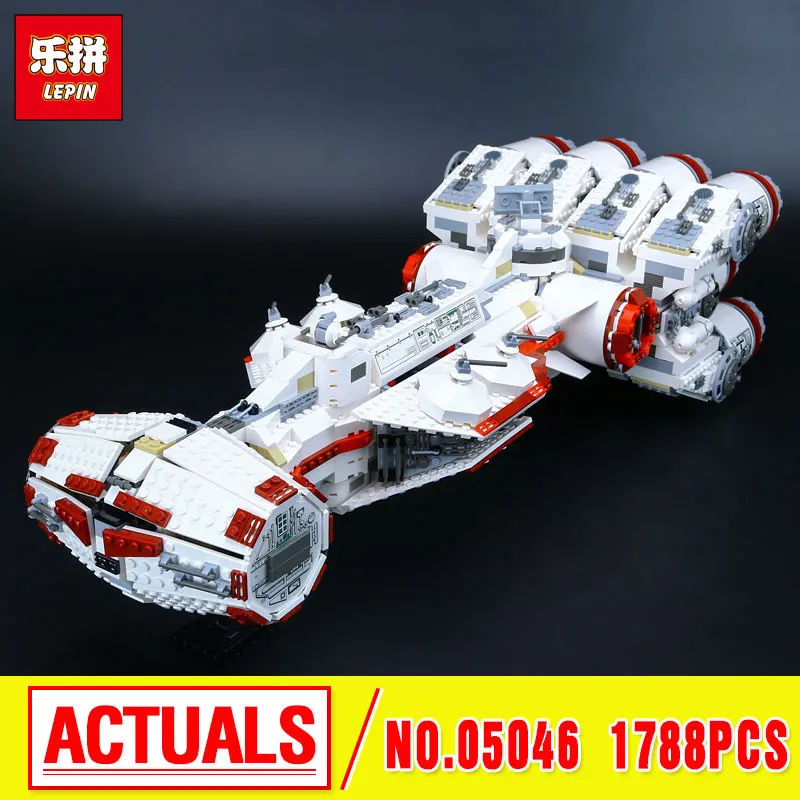 

New LEPIN 05046 1788Pcs Star Tantive IV Re Blockade bel Runner Model Building Block Brick birthday christmas Gift 10019 Toy War