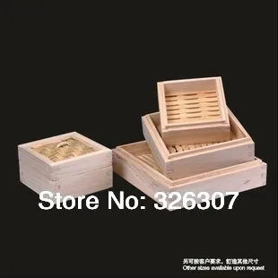 

10cm 15cm 20cm 25cm Chinese special square cedar wooden steamer creative package bamboo steamer dumplings cage buns 10-25cm