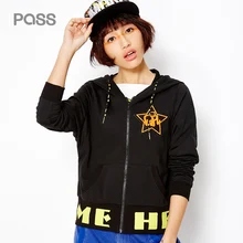 PASS 2017 New Arrival Women Spring Jacket Fashion Street Style Letter Print Embroidery Stamp Jacket Female Zipper Loose Coat