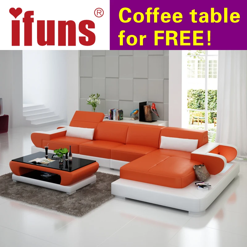IFUNS Moden New Design Top Garin Leather L Shaped Storage Corner Sofa for Living Room sofas furniture | Мебель
