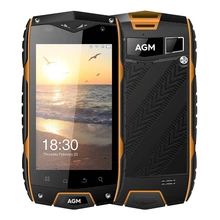 AGM A7 4G LTE IP68 Étanche Téléphone portable 4.0 “double Sim Android6.0 Quad Core 2 GB + 16 GB 8.0MP 2930 mAh Battey Soutien OTG Connexion