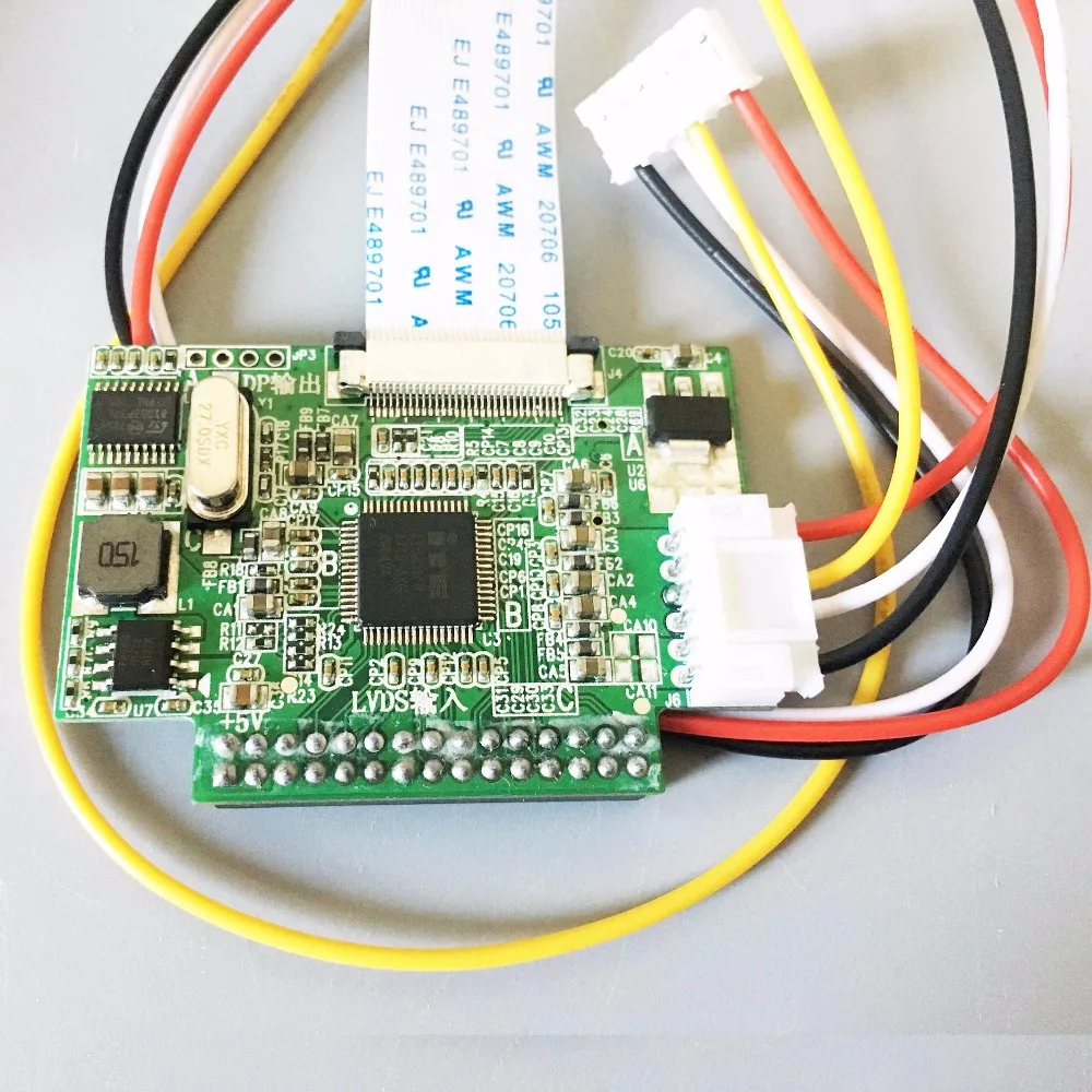 3,3 V 5V 30 Pin LVDS переключение на EDP сигнал ЖК-конвертер конверсионная плата контроллера