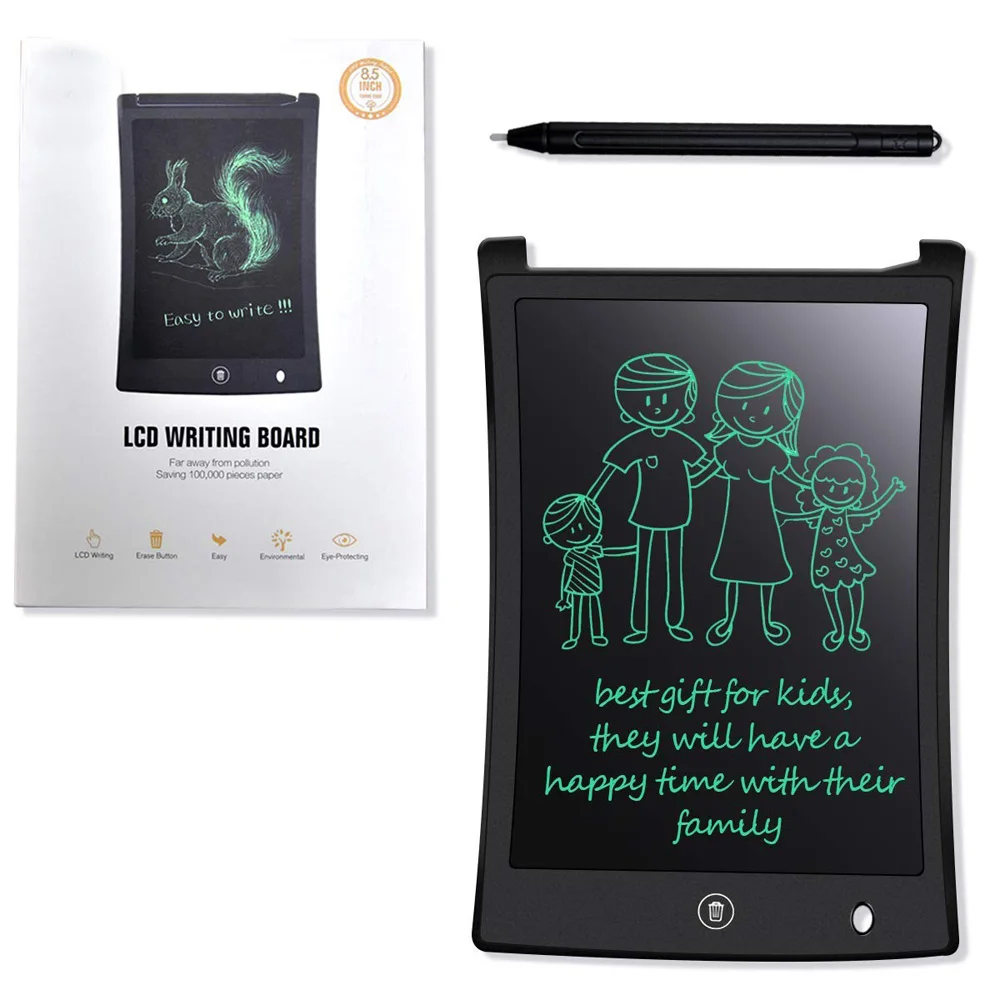 8,5 дюймов Портативный Smart ЖК-дисплей дощечку электронный блокнот рисунок Графика таблетки доска с Стилус с CR2025 Батарея