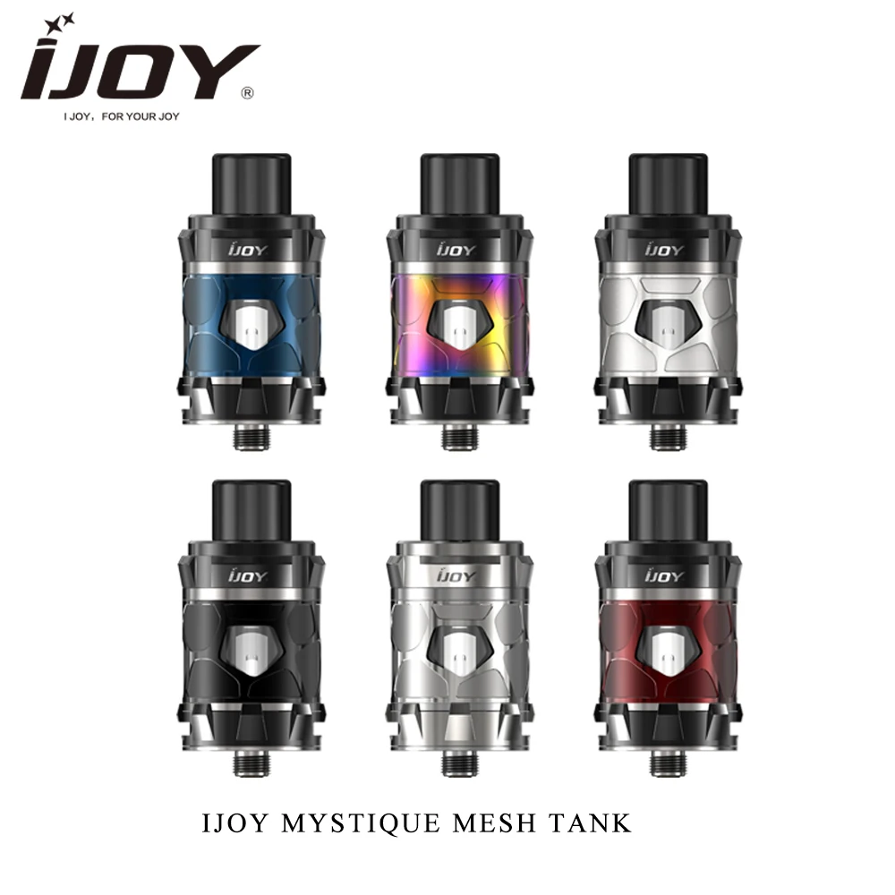 100% Original Vape tank IJOY Mystique Subohm mesh Tank 2/3.5ml with Mesh Coils leak-proof Electronic Cigarette vs themis Rta