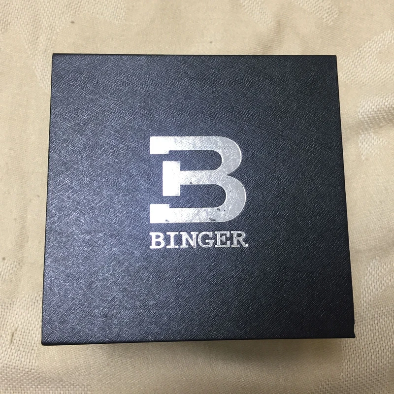 Оригинальная коробка для часов BINGER роскошный деревянный ящик с наволочкой