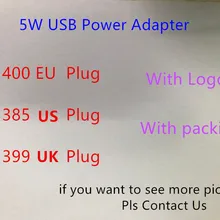 10 шт./лот, 5 Вт, 5 В, 1 А, настенное зарядное устройство, США, ЕС, Великобритания, штепсельная вилка, домашнее зарядное устройство, адаптер A1385/A1400/A1399