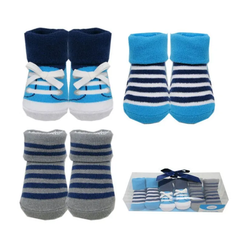 3 PCS New Baby Socks Baby Boy and Baby Girl Socks Gift Sets for Baby Toddler's Socks Baby Infants Wear SpringAutumn 0-9 Months (6)