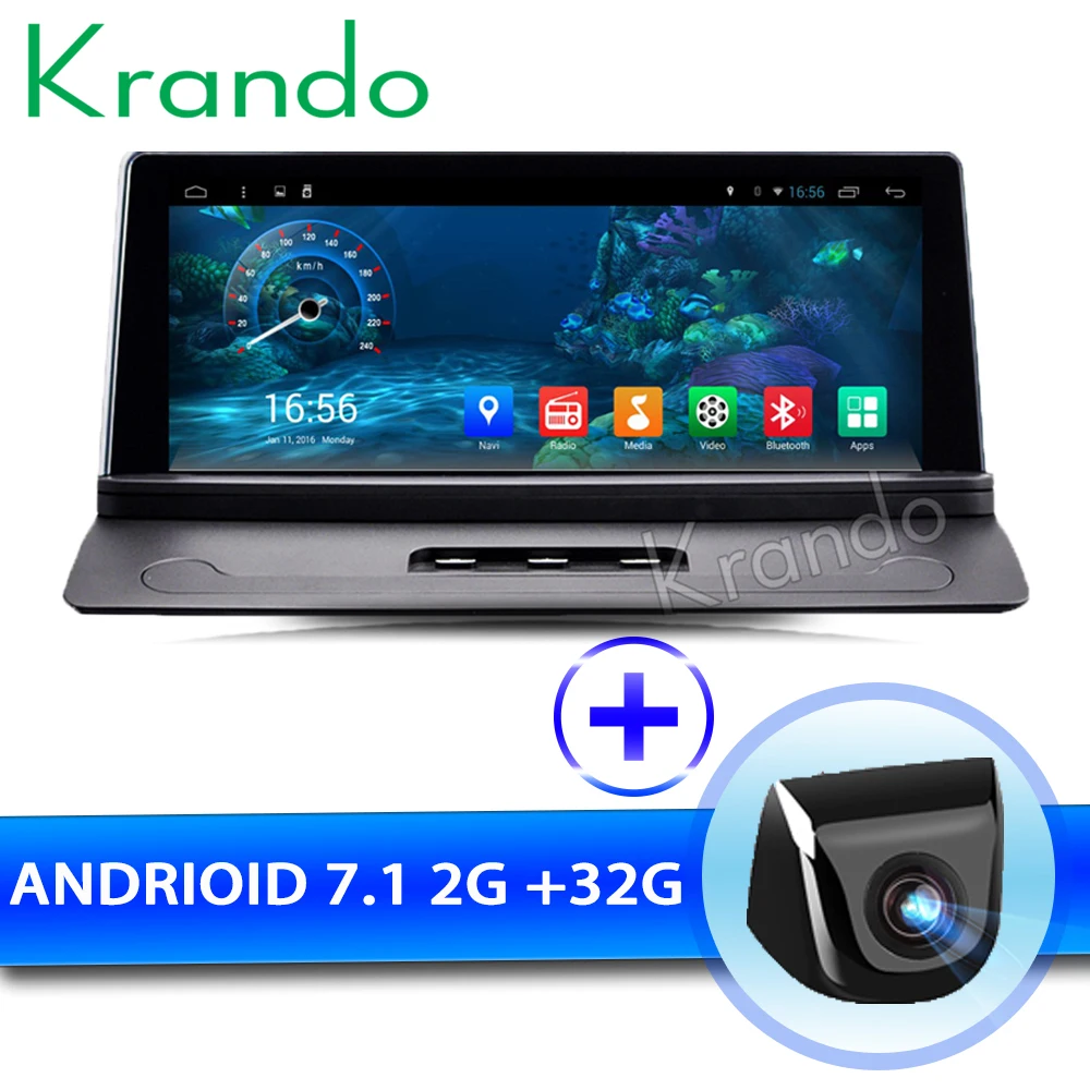 Perfect Krando Android 7.1 8.8" Full touch car Multimedia radio player GPS for Volvo XC90 2007-2013 entertainment system stereo WiFi BT 1
