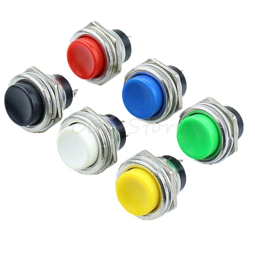 

Round push button, self reset point, power switch, 16MM, no locking metal key 507-JS
