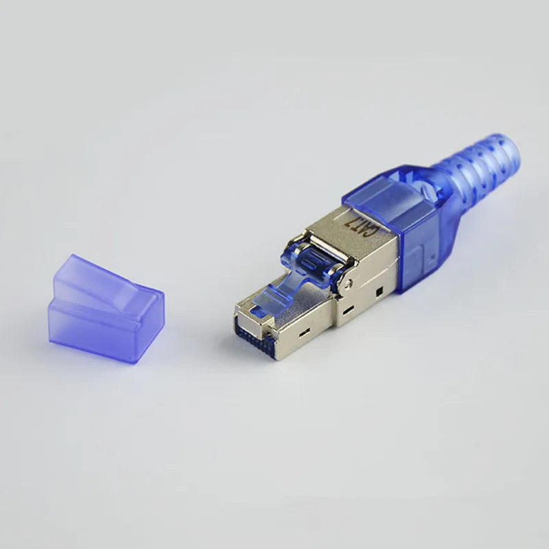 

CAT7 Connector Ethernet RJ45 High Quality Shielded Crystal Head Reusable Crystal Head Ethernet Cable Adapter 10 Gigabit Ethernet