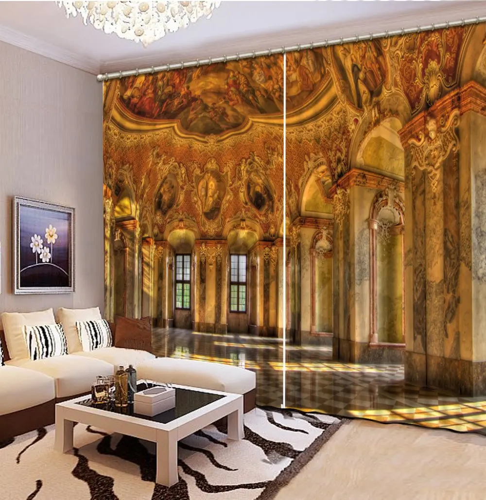 

luxury curtains customize 3d curtains European architecture kitchen window modern curtains for living room butterfly curtains
