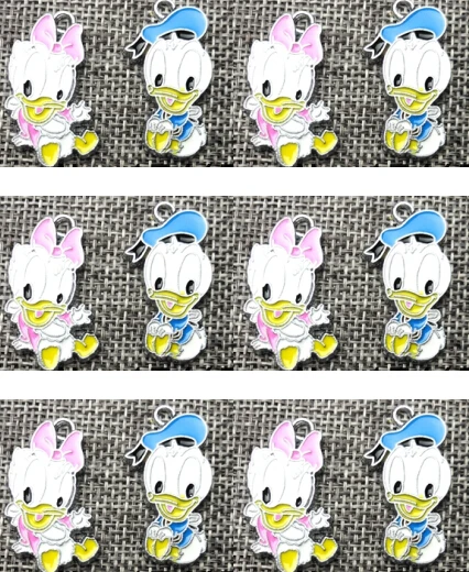 10 Pcs Duck Cartoon Charm Necklace/Bracelet/Earrings Pendants DIY Jewelry Making Accessories T-210 10 Pcs Duck Cartoon Charm Necklace/Bracelet/Earrings Pendants DIY Jewelry Making Accessories T-210