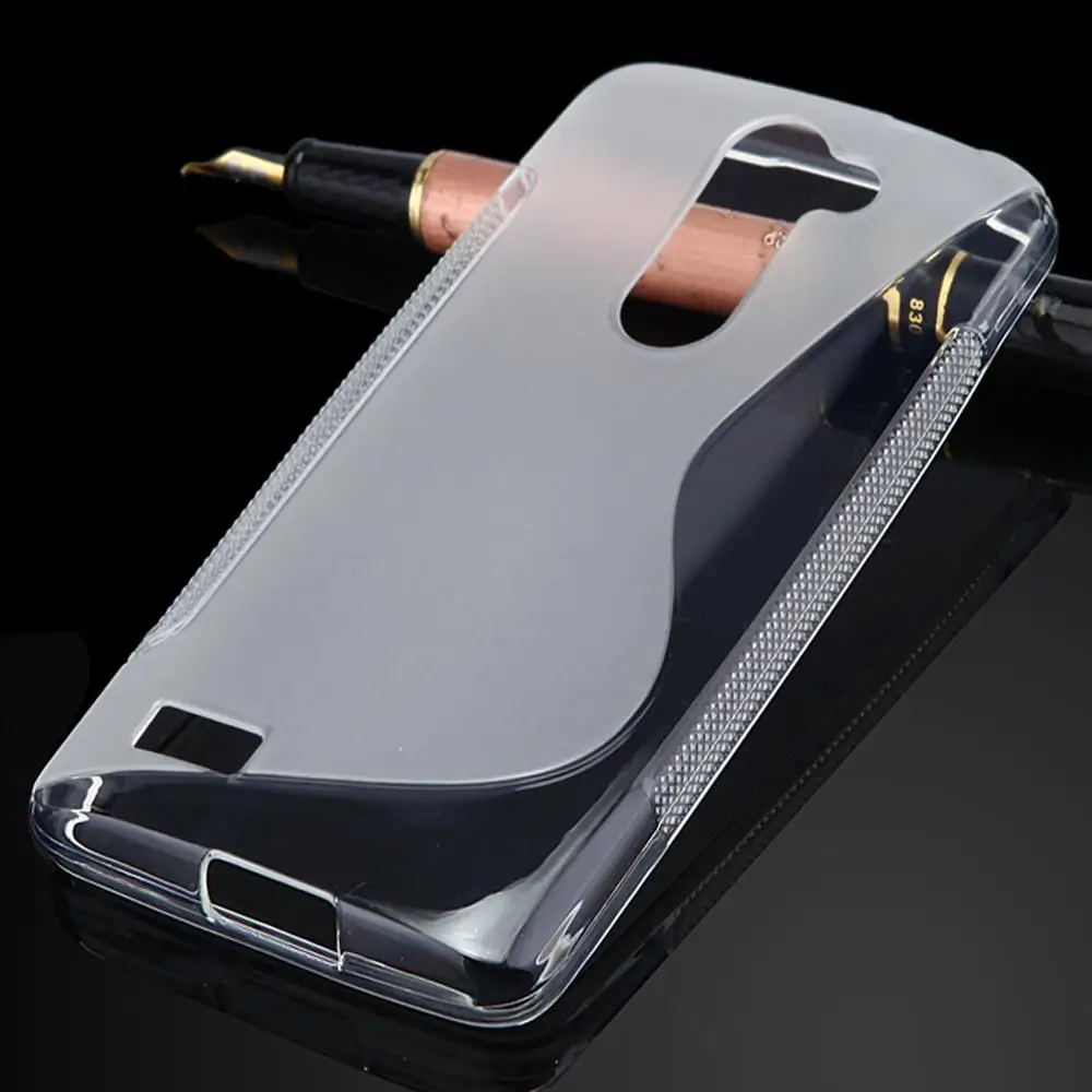 

S LINE Anti Skiding Gel TPU Slim Soft Case Back Cover for LG Optimus L Bello D331 D335 D337 Cell Phone Rubber Silicone Bags