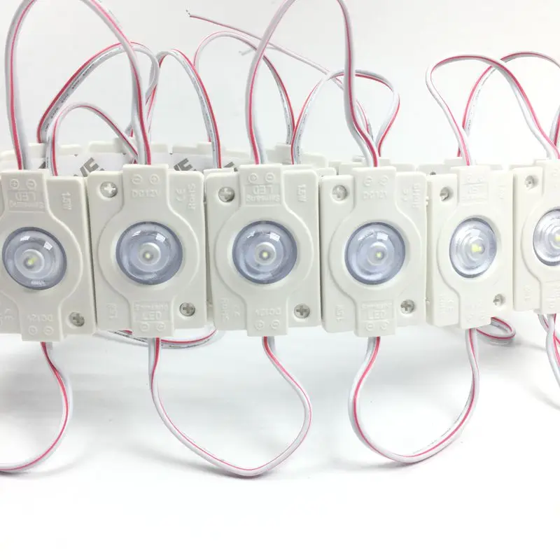 100 шт./лот 1 5 Вт DC12V светодиодный модуль 3030 SMD с выпуклыми линзами