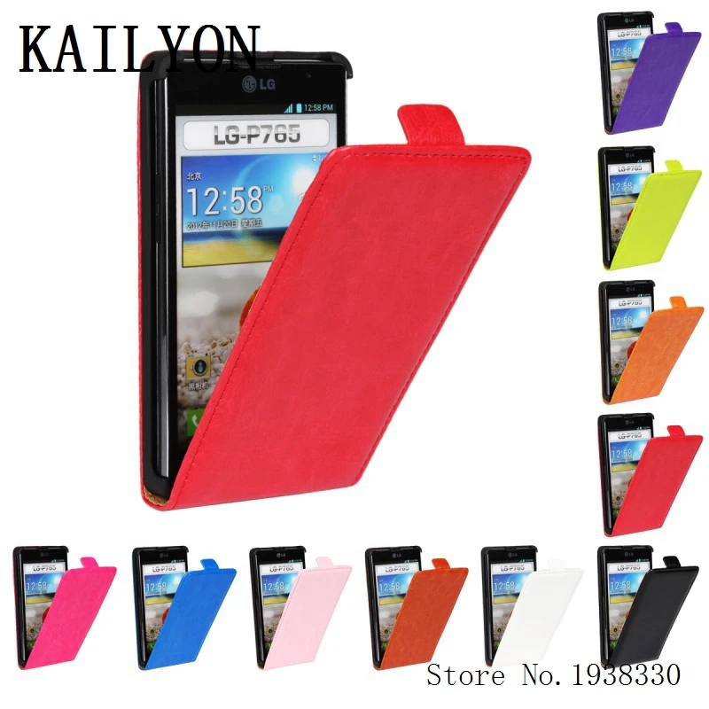 

KAILYON For LG Optimus L9 P760 Cover New Crazy Horse Flip Leather Case for lg optimus l9 p760 p765 p768 Mobile Phone Cases Bags