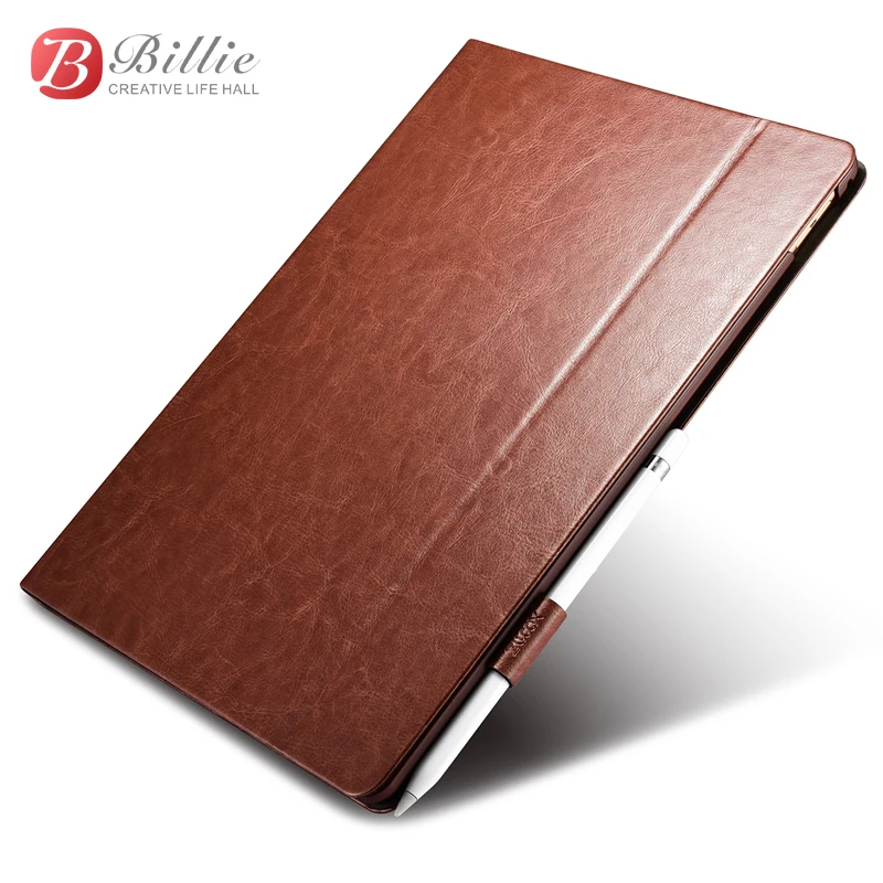 XOOMZ Original Retro Business Leather Case For iPad Pro 12.9 inch Tablet Cover Simple Foldable Stand Smart Cover For iPad Pro