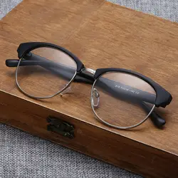 Модные новые металлические овальные очки в оправе трендовые Ретро Классические плоские зеркальные очки для мужчин и женщин могут быть