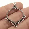 WYSIWYG 4 Uds 37x31mm encanto poroso conector de pendiente accesorios de pendiente para hacer joyas encantos de conector de pendiente ► Foto 1/6