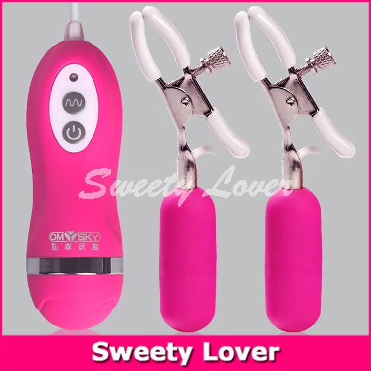 Tit Sex Toys - 10 Speeds Female Rose Pink Adjustable Breast Tits Sex Product Vibrating Boob  Nipple Sex Clamps Adult Games Toys For Women - Vibrators - AliExpress