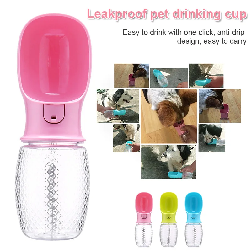

Hot Pet Dog Puppy Water Bottle Dispenser Feeder Portable for Outdoor Travel Drinking LFD
