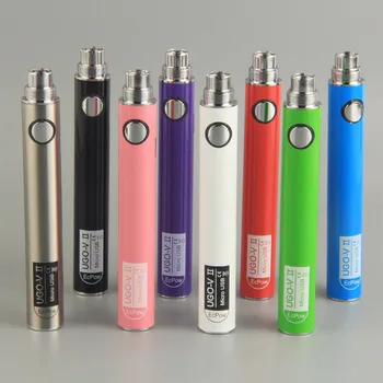 

Vape UGO V II Electronic Cigarette Battery 900mah with Micro USB Charger e cigarette colorful ego evod 2 battery E cig Atomizers