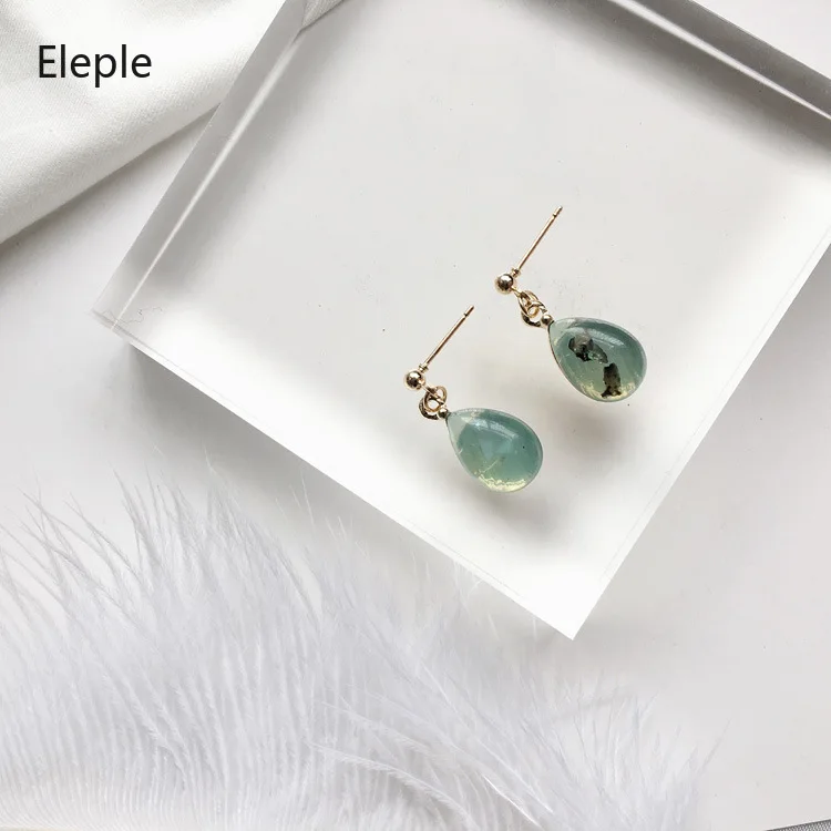 

Eleple Simple Droplet Elliptical Earrings Women Manufacturers Celebration Party Gifts Earrings B4046