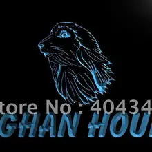 LB933-афганская борзая собака, домашнее животное, светодиодная неоновая вывеска