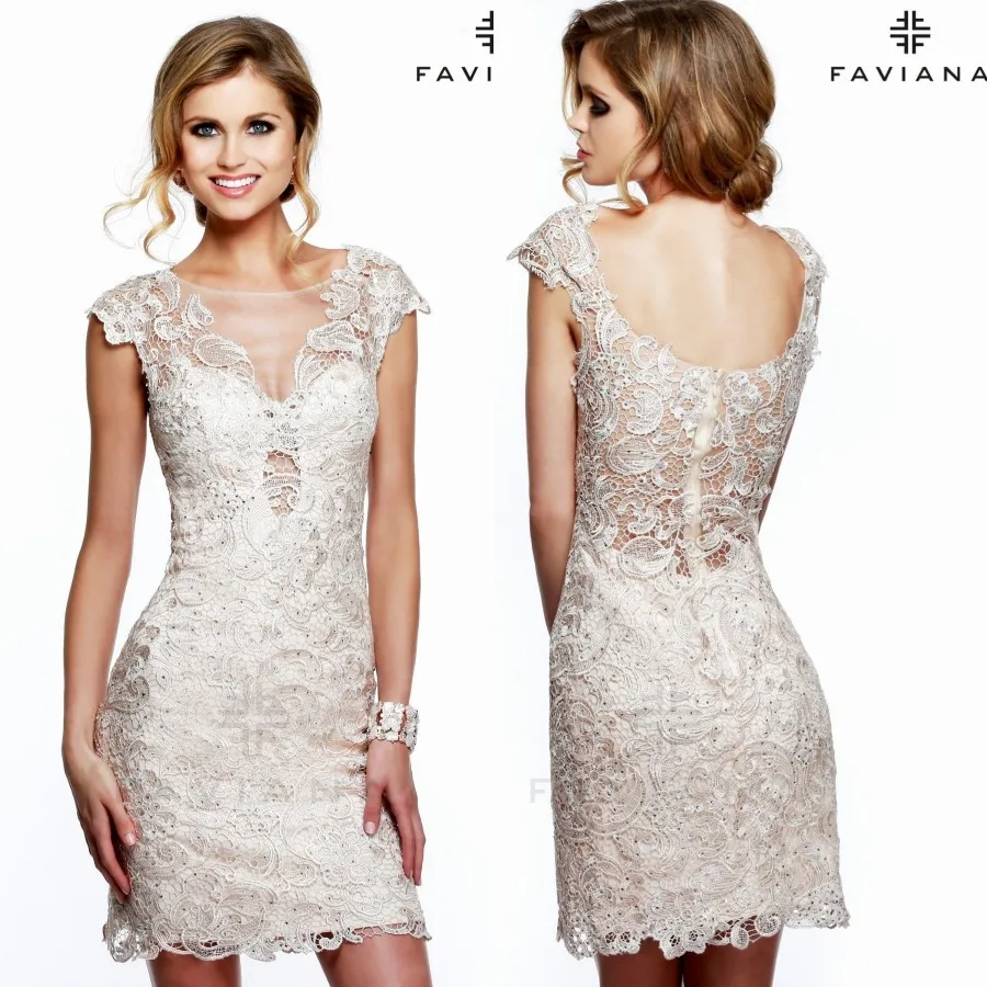 Compra Vestido de cóctel de color beige online al por