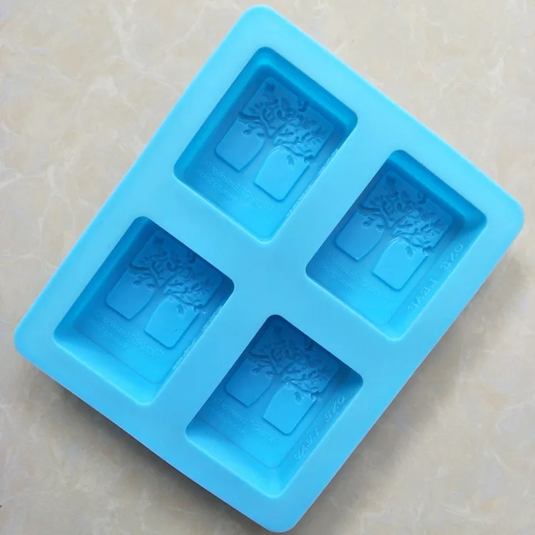 

4 even tree soap die Korea happy tree DIY handmade cake mold