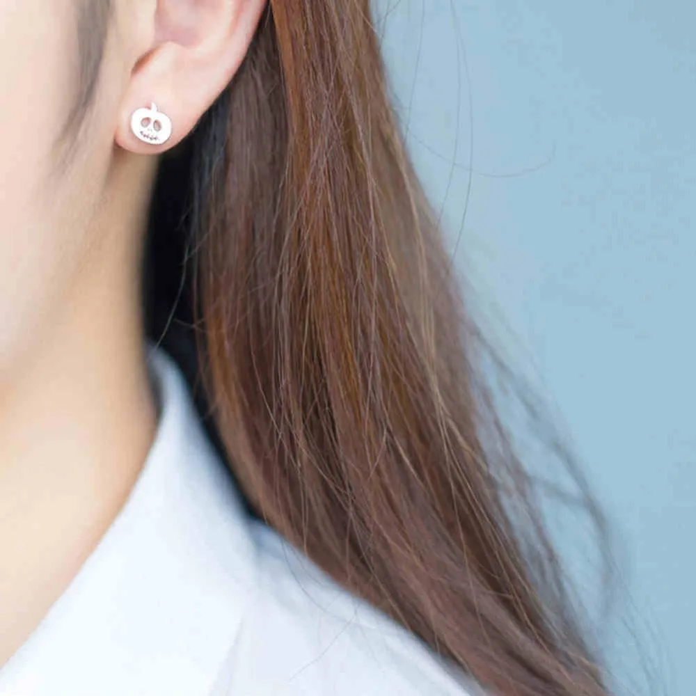 Dise-o-de-Moda-plata-Color-Cute-calabaza-de-Halloween-fantasmas-pendientes-Brincos-para-las-ni