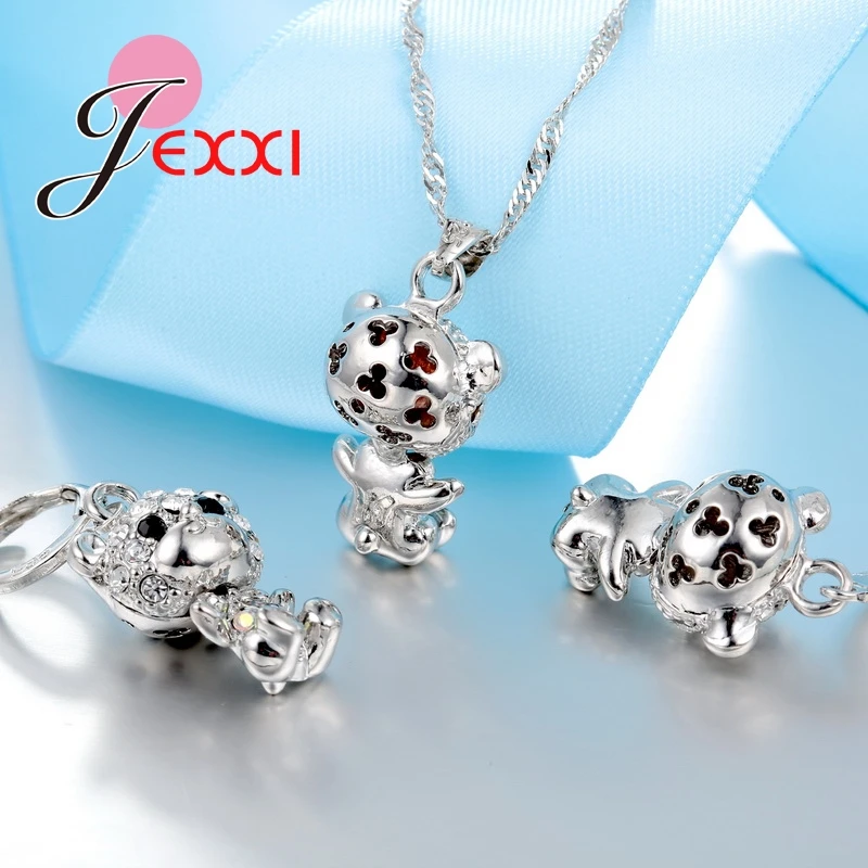 Женский ювелирный комплект из колье и серёг серебра 925 пробы|jewelry sets|set 925set for women |