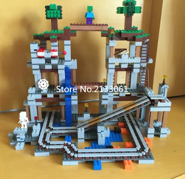 New brinquedos mine block Myworld brick Pixel blocks MC minecrafted Figures Bricks Kids Toys Minifigures mc