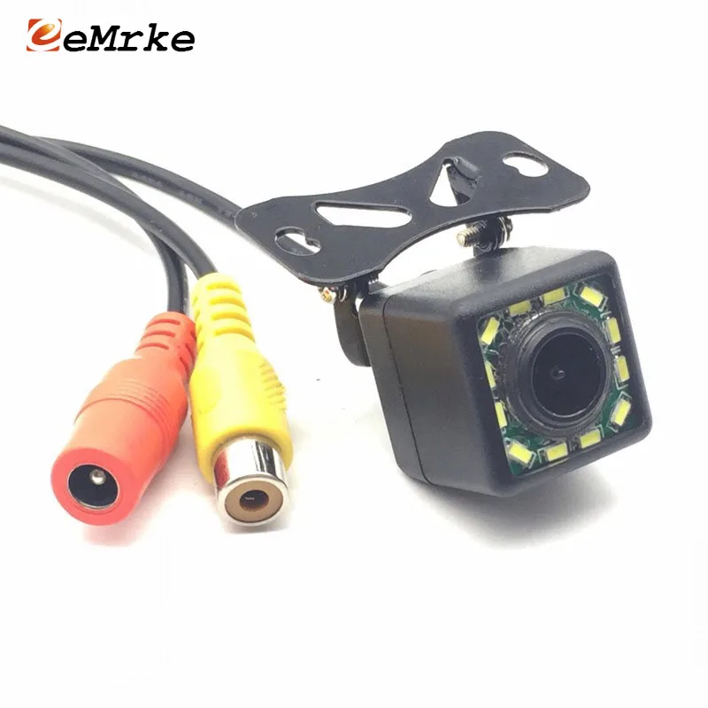 EEMRKE Universal 12 LED Car font b Camera b font HD CCD Night Vision Auto Rear