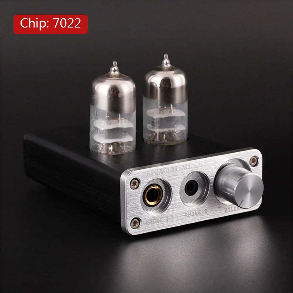 PJ MIAOLAI Fever HiFi 2704 7022 Chip USB Module 6J9 Tube Preamplifier Computer Desktop Portable Headphone Power Amplifier