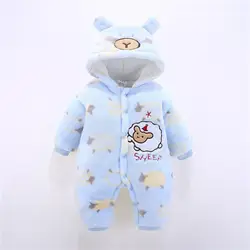 2018 детская утепленная соединенная одежда, зимний детский комбинезон в форме животных, толстый комбинезон, одежда для малышей