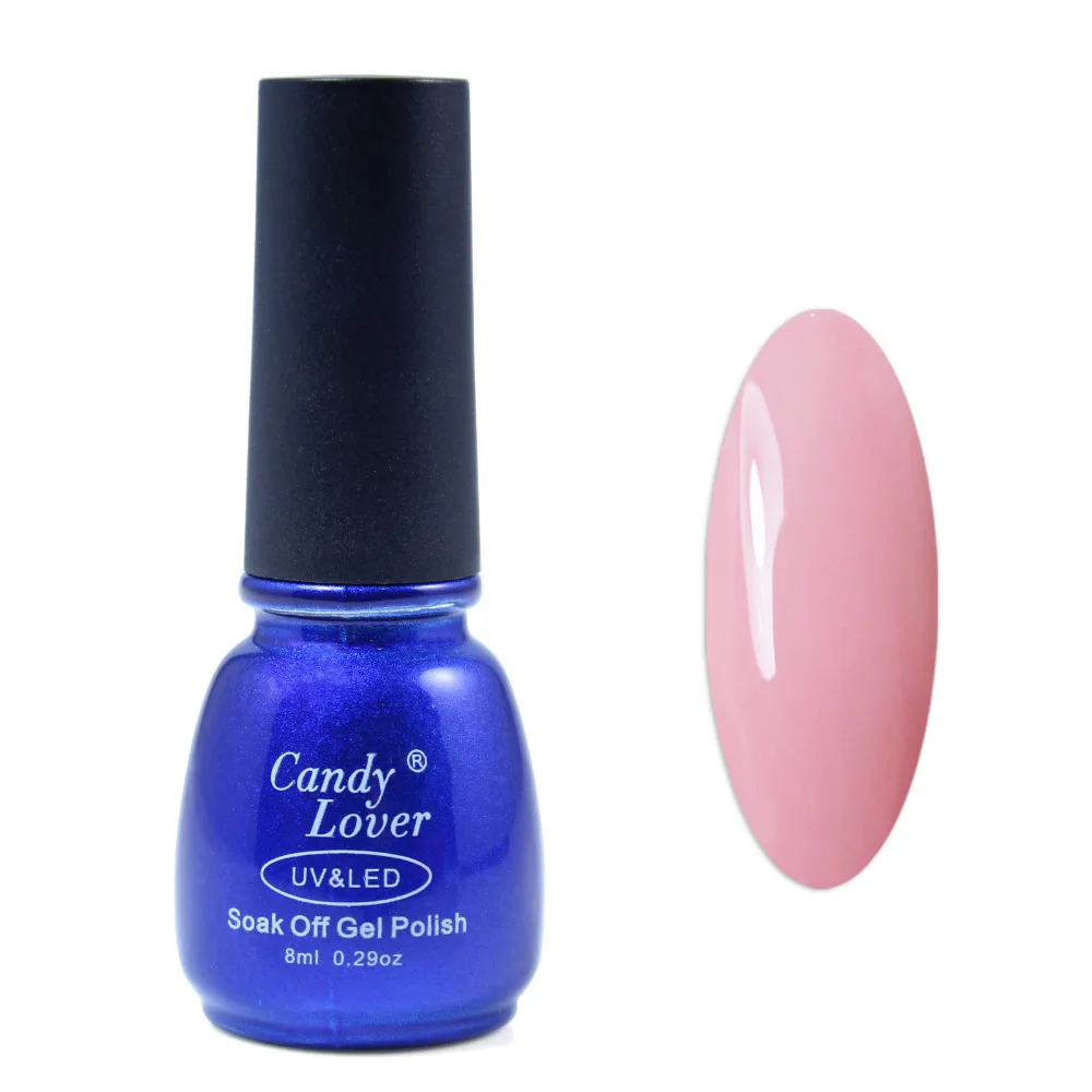 

Candy Lover French Manicure Pink color UV LED Soak Off Nail Gel Polish long lasting up to 30 days hot selling 50% off