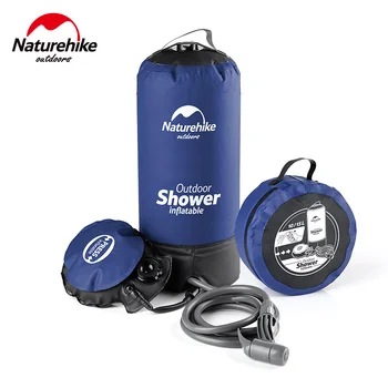 

Naturehike 11L foot-press shower outdoor inflatable shower water bag PVC portable BBQ travel camping shower NH17L101-D