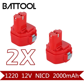 

2X 2000mAh 12V Ni-CD FOR MAKITA 1220 Rechargeable Battery:PA12 1222 1233S 1233SA 1233SB 1235 1235A 1235B 192598-2