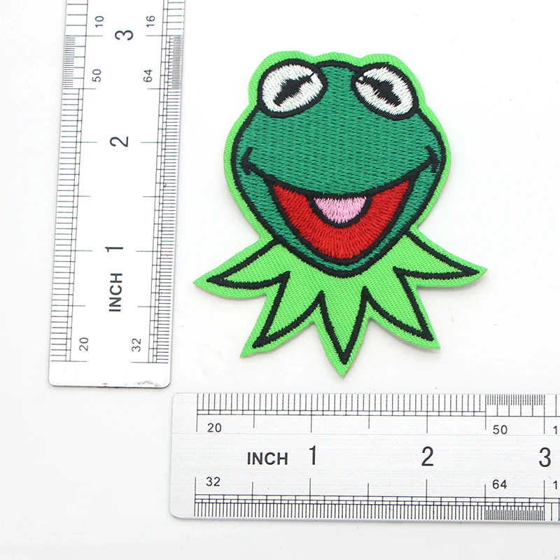 

D0160 Home gaga Kermit the Frog Patch Muppets Show Character Craft Apparel Iron-On Applique