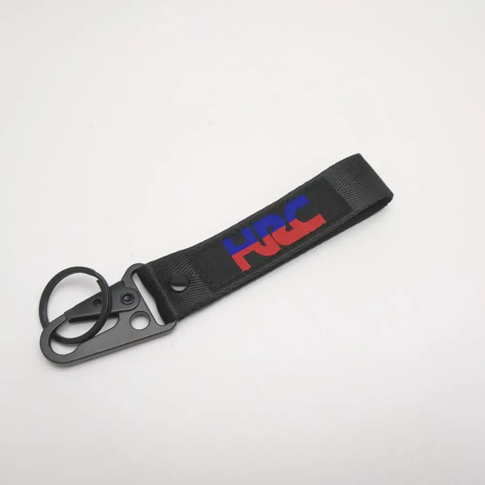 

Motocross Embroidery Key Holder Chain Keychain for Honda HRC CBF CBR 250R 600RR 1000RR VFR Motorcycle Strap Key Ring Keyring