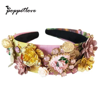 

New Lmited Edition Luxury Bride Wedding Headdress Baroque Crown Vintage Fashion Cross jewelry ornaments Queen women Hair Jewelry